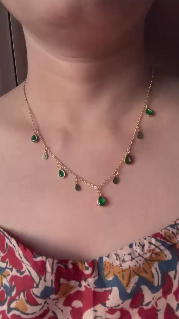 Gold Plated Rain Drops Chain