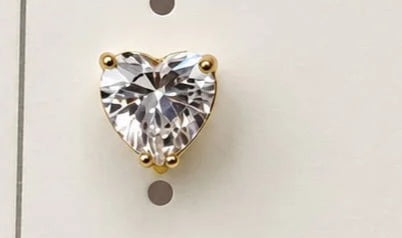 Gold Plated American Diamond Solitaire Studs