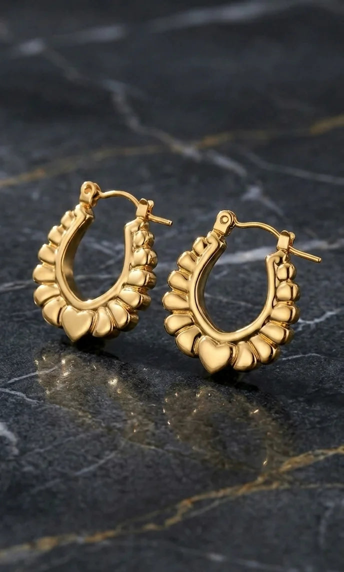 Gold Plated Hoop Earrings