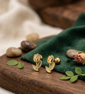 Gold Plated Tulip Earrings