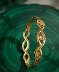 Gold Plated AD Studded Contemporary Bracelet