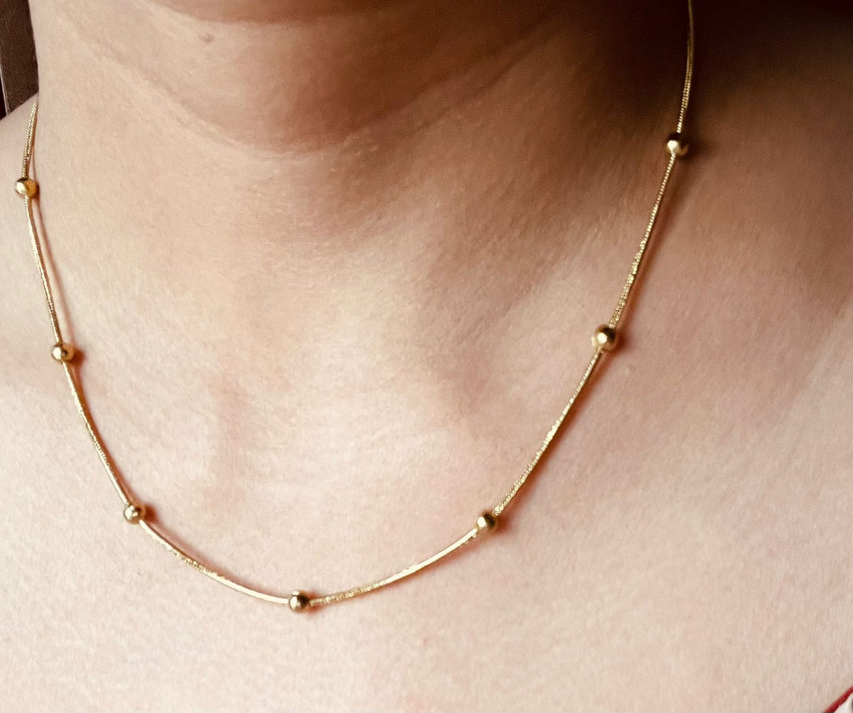 Gold Plated Balls Chain