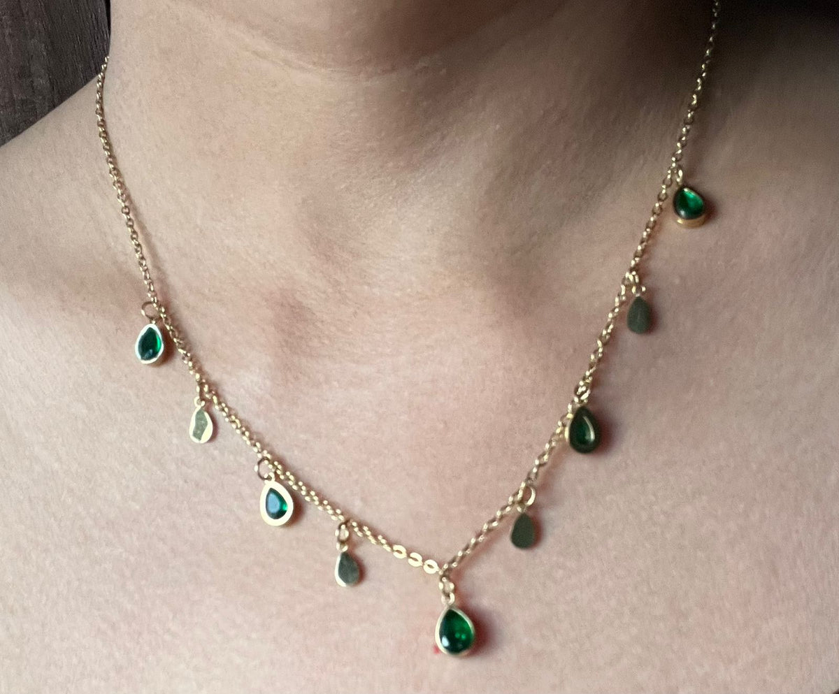 Gold Plated Rain Drops Chain
