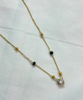 Gold Plated Solitaire Diamond Model Mangalsutra